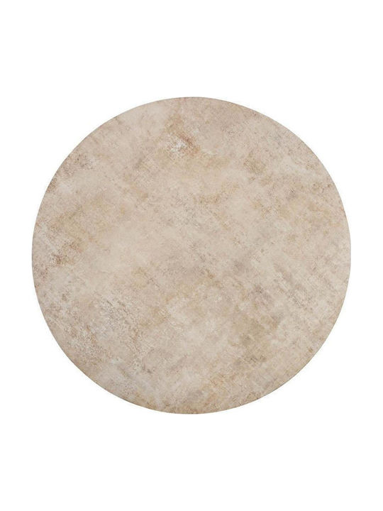 Round Dining Table with Stone Surface Cosmos 90x90cm