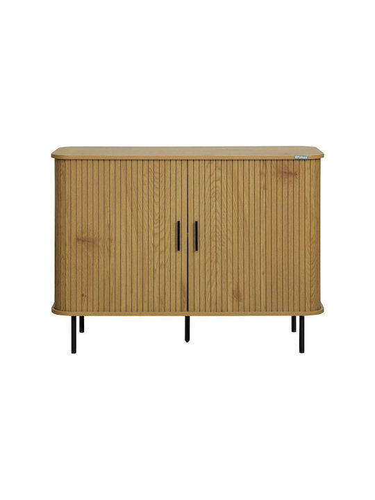 Sideboard aus Metall Schwarz 120x40x75cm