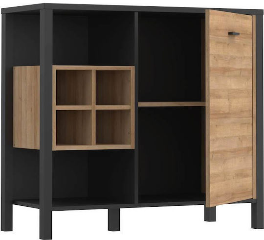 Bufet din Metal Riviera Oak 94x40x85cm