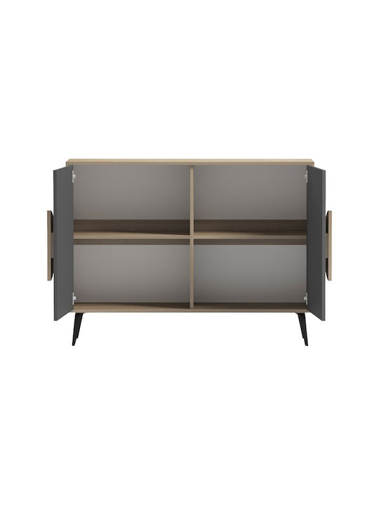 Μπουφές Savore από Ξύλο & Μέταλλο Γκρι 110x35.5x82cm