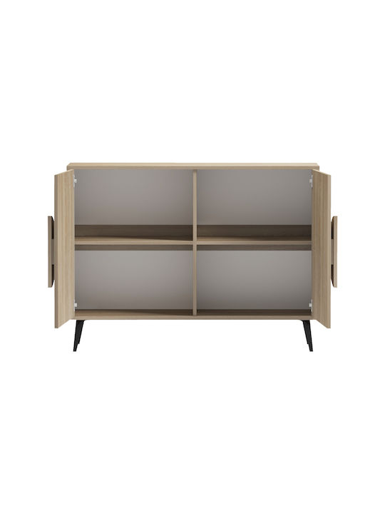 Буфет Savore от Дърво и Метал Черни 110x35.5x82cm