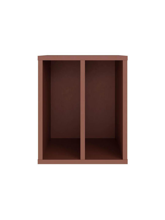 Βιβλιοθήκη Δαπέδου Ξύλινη Πορτοκαλί 30x35x37cm