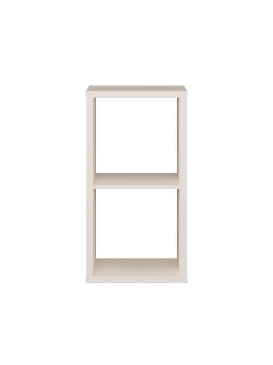 Wall Mounted Wooden Bookcase Beige 38x33x73cm
