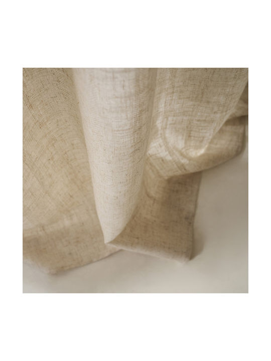 Gofis Home Curtain with Pencil Pleat Linen Linen 705x295cm