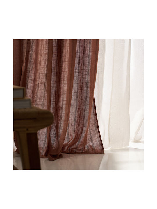 Gofis Home Vorhang mit Bleistiftfalten Rust Rust 705x295cm