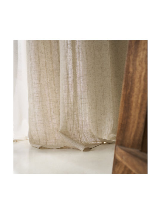 Gofis Home Завеса с капси Linen Linen 705x280см