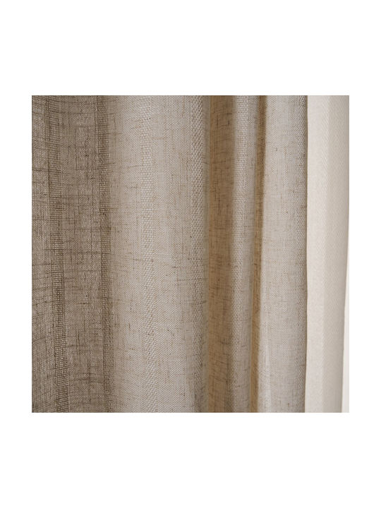 Gofis Home Завеса с капси Linen Linen 705x280см