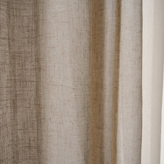Gofis Home Завеса с капси Linen Linen 705x280см
