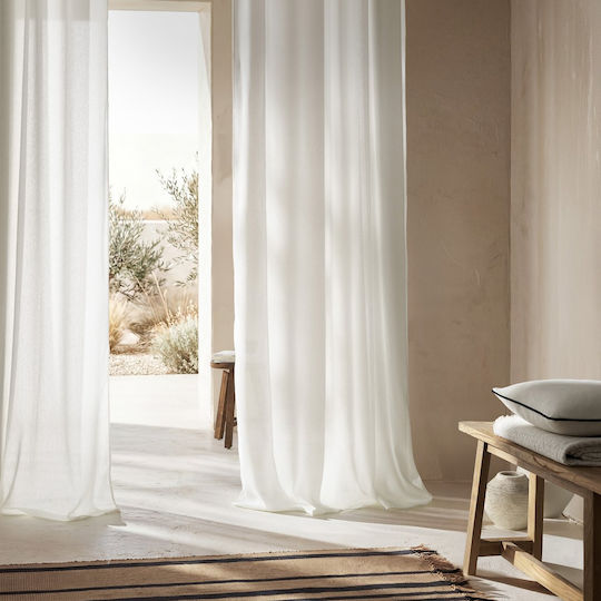 Gofis Home Curtain with Grommets Off Off White 509x280cm