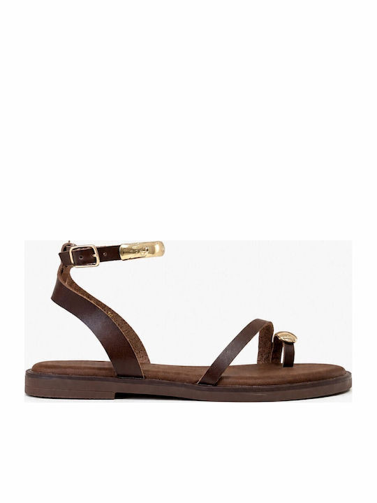 Women's Flat Sandals Brown