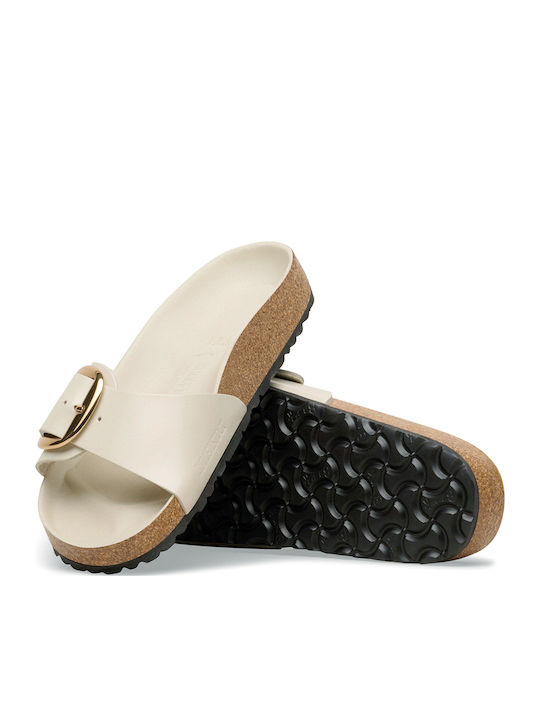 Madrid Кожени Дамски сандали Бежови Narrow Fit