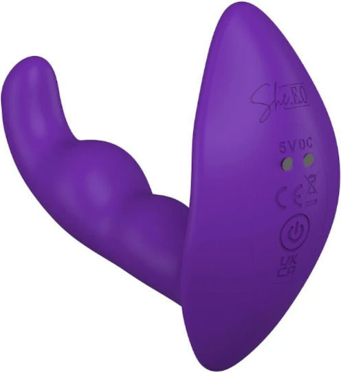 She.E.O Plug Anal Cu Funcție Wireless Și Vibrație Module Violet
