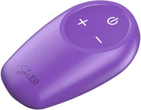 She.E.O Plug Anal Cu Funcție Wireless Și Vibrație Module Violet
