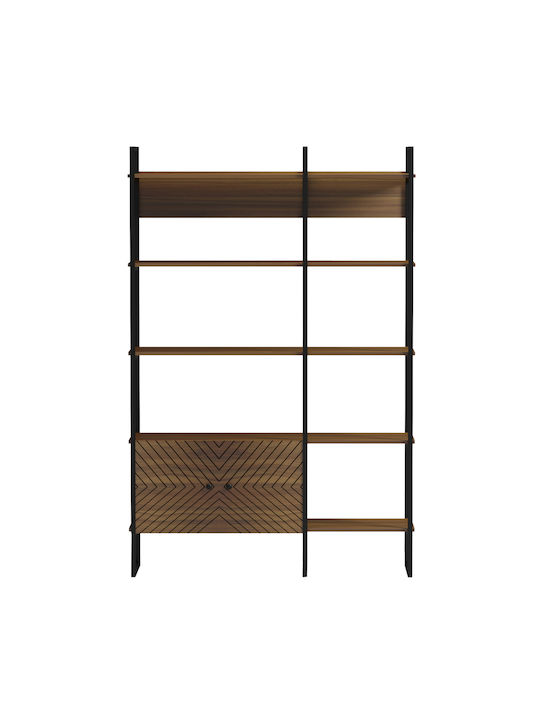 Nezer Walnut Bookcase 120x35x180cm