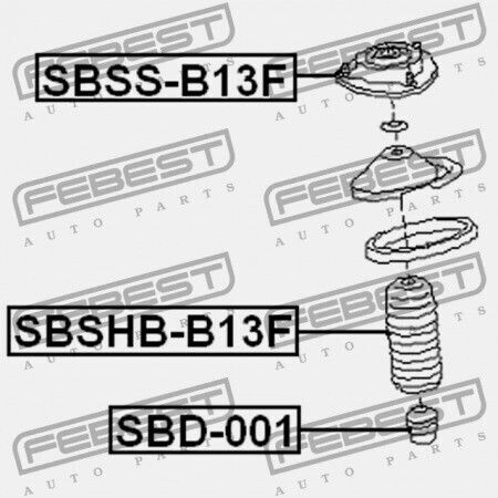 Vorderer Stoßdämpfer Subaru Legacy B13 2003.01-2009.04 Jp 20320-ag000