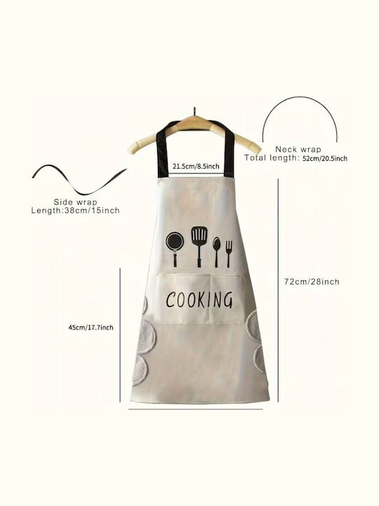 Waterproof Green Kitchen Apron 67x70cm FE315031