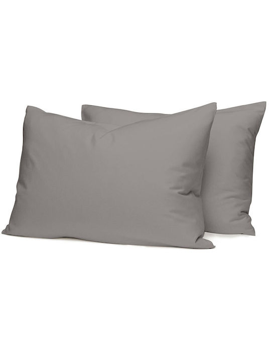 Sunshine Σετ Παπλωματοθήκη Βαμβακερή 200x250cm Διπλή με 2 Μαξιλαροθήκες Feelings 122 Paloma Grey