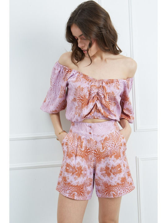 Damen-Shorts Korallen Lila