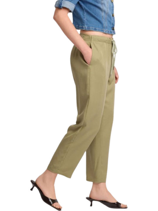 Women's Fabric Trousers Green