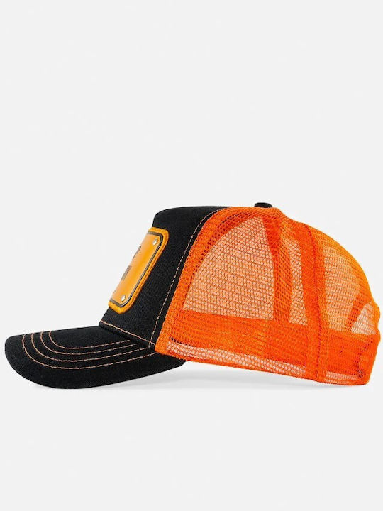 Shut Up Train Black-Orange Jockey Cap Metal Patch John Hatter & Co