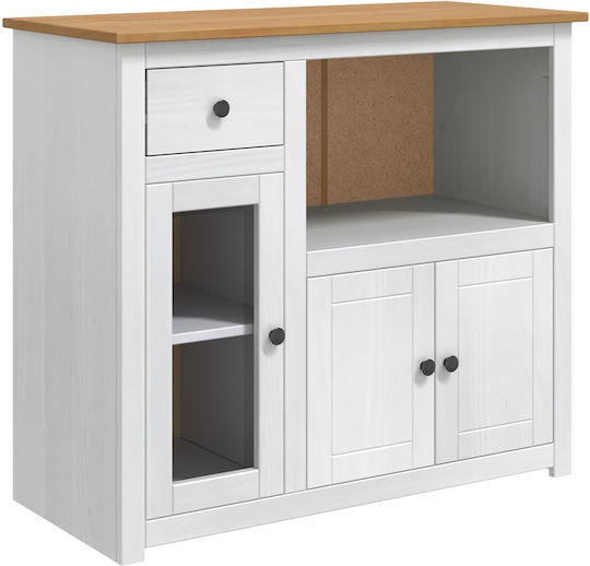 Floor Kitchen Cabinet White 99.5x44x86.5cm