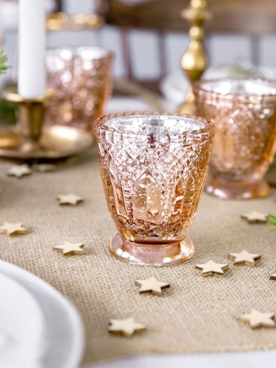 PartyDeco Σετ Κηροπήγια Γυάλινα