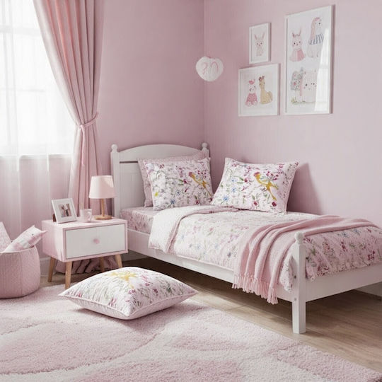 Pernă Pink Birds Dimensiuni 45*45