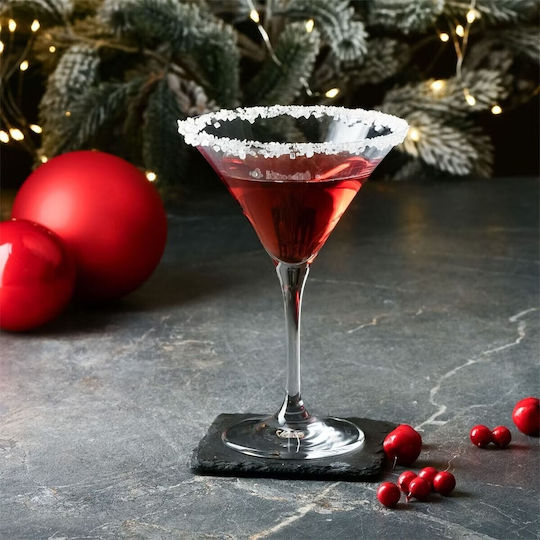 Krosno Set Pahare Martini / Cocktail Cu Picior Cristaline 240ml 6 Bucăți