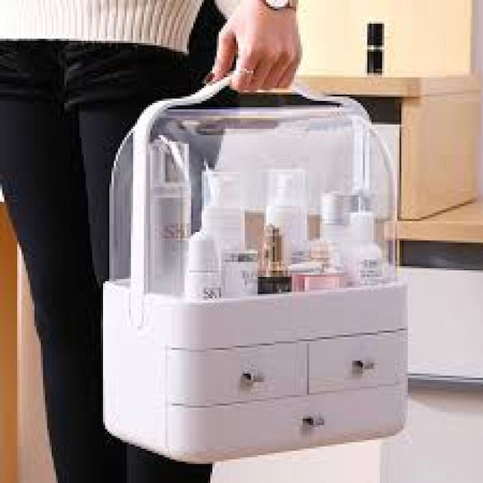 Organizator Cosmetice Cu 3 Sertare Transparent