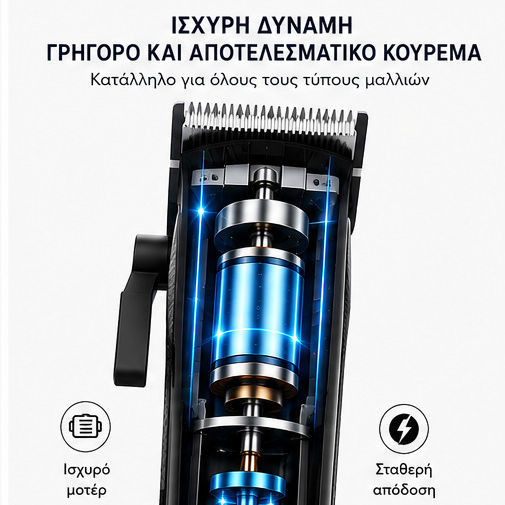 Kemei Професионална машинка за подстригване Бежова KM-5012