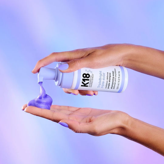 K18 TripleBright Oxidation Defense Purple Shampoo for Coloured Hair 125ml
