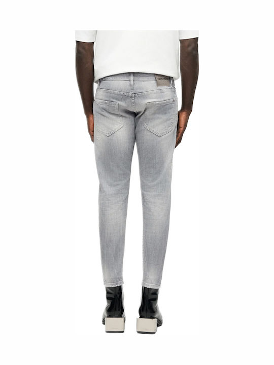 Dsquared2 Skater Ανδρικό Παντελόνι Τζιν Ελαστικό Slim Fit Γκρι