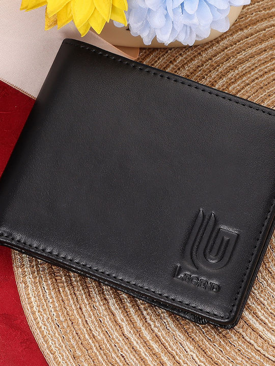 Мъжки кожен портфейл с RFID Черен