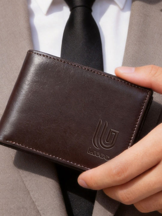 Leder Herrenbrieftasche mit RFID Braun