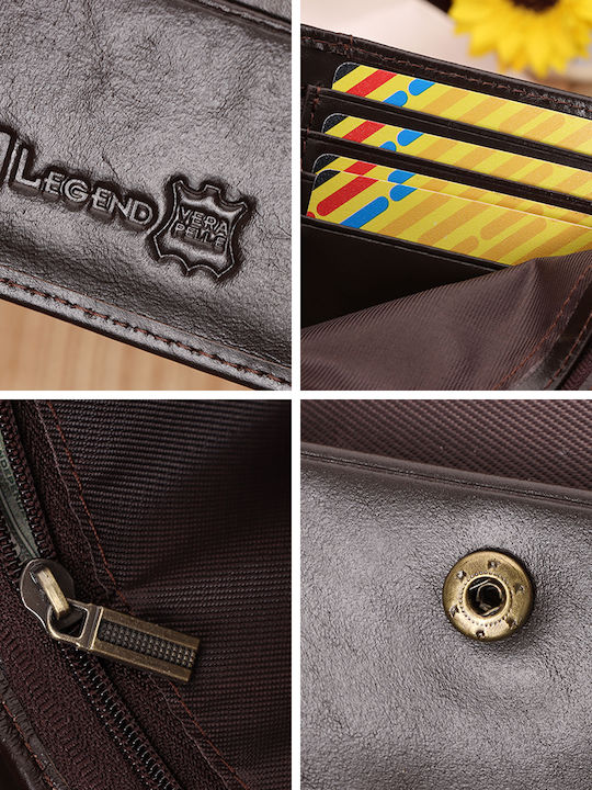 Leder Herrenbrieftasche mit RFID Braun