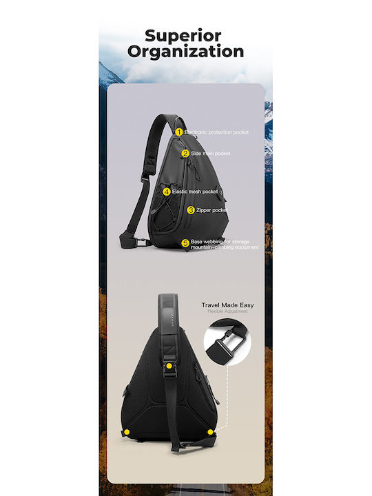 Men's Black Sling Bag