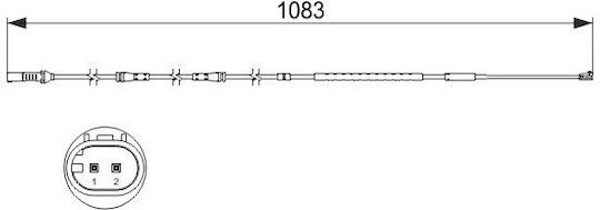 Brake Pad Wear Sensor Bmw 5 E39 95 F07 550 I