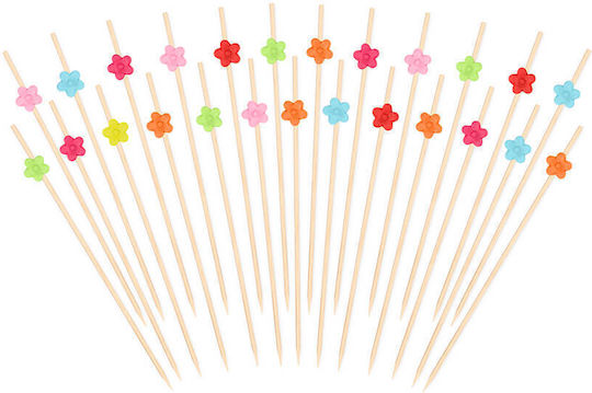 Party Picks Blumenartige Bunte 25 Stück