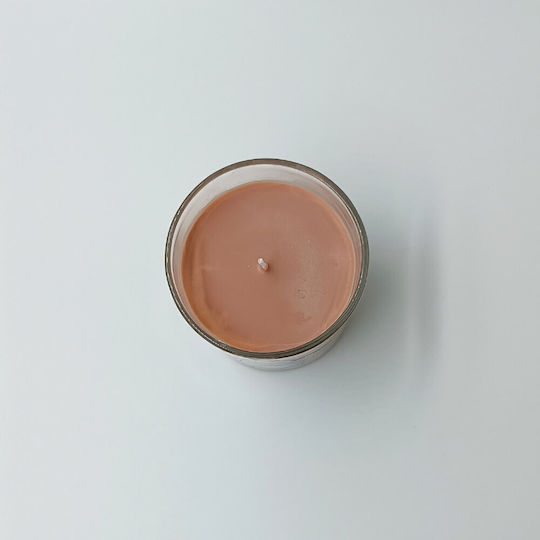 Christmas Glass Candle Brown