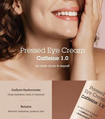 Blithe Pressed Caffeine 1.0 Cremă de Ochi pentru Anti-Îmbătrânire, Hidratare & Cearcane 20ml
