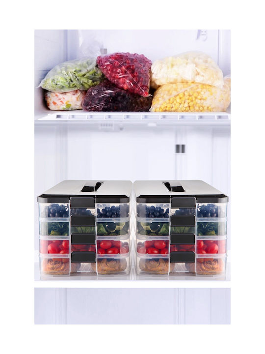 SteweHome Set Plastic White Lunch Boxes