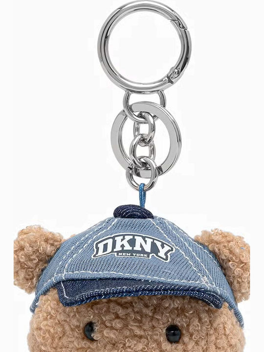 DKNY Keychain Boxed Bear Charm Denim