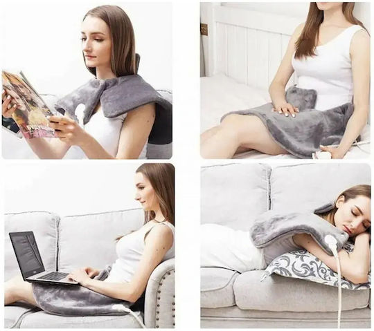 Verk Group Electric Back Heating Pad Grey 58x44cm