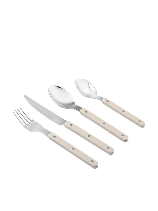 Estia Noir Dots Cutlery Set Stainless Steel Black 16 Pieces