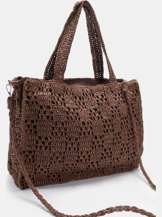 Straw Women's Shoulder Bag Brown