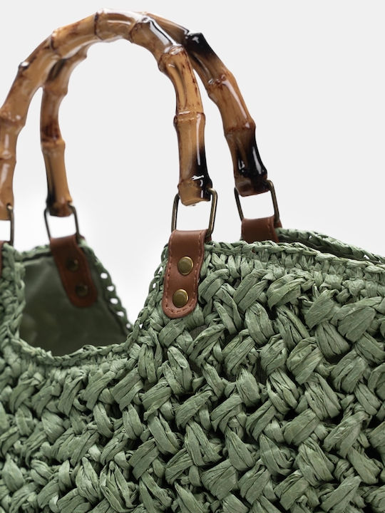 Straw Women's Handbag Khaki