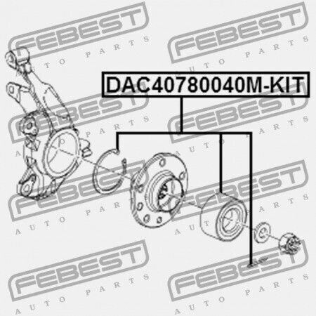 Febest Wheel Bearings for Opel Mokka