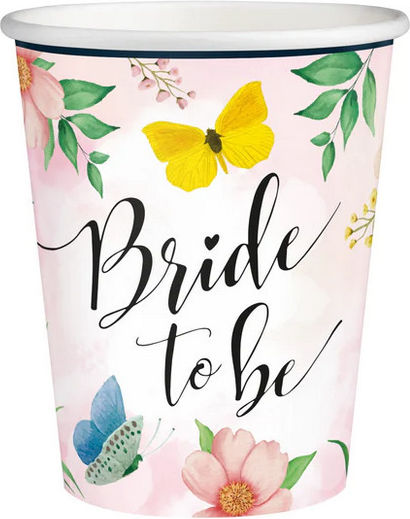 Bachelorette Party Cups Bride To Be 220ml 6pcs