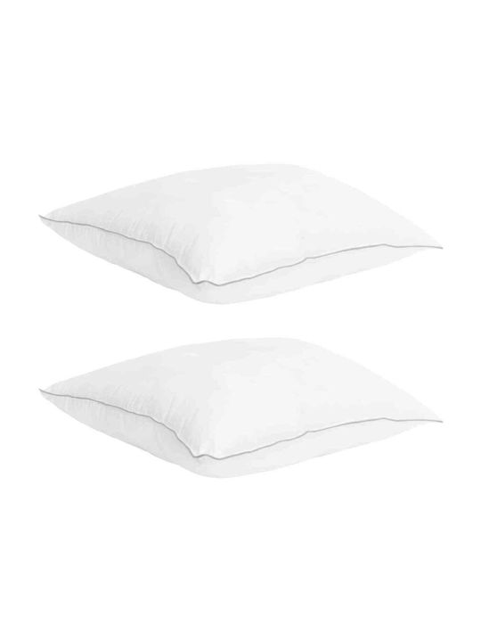 vidaXL Set Steppdecken Einzel 135x220cm Weiß 2 Stück