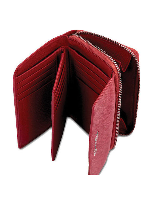 Small Leather Women's Wallet Red